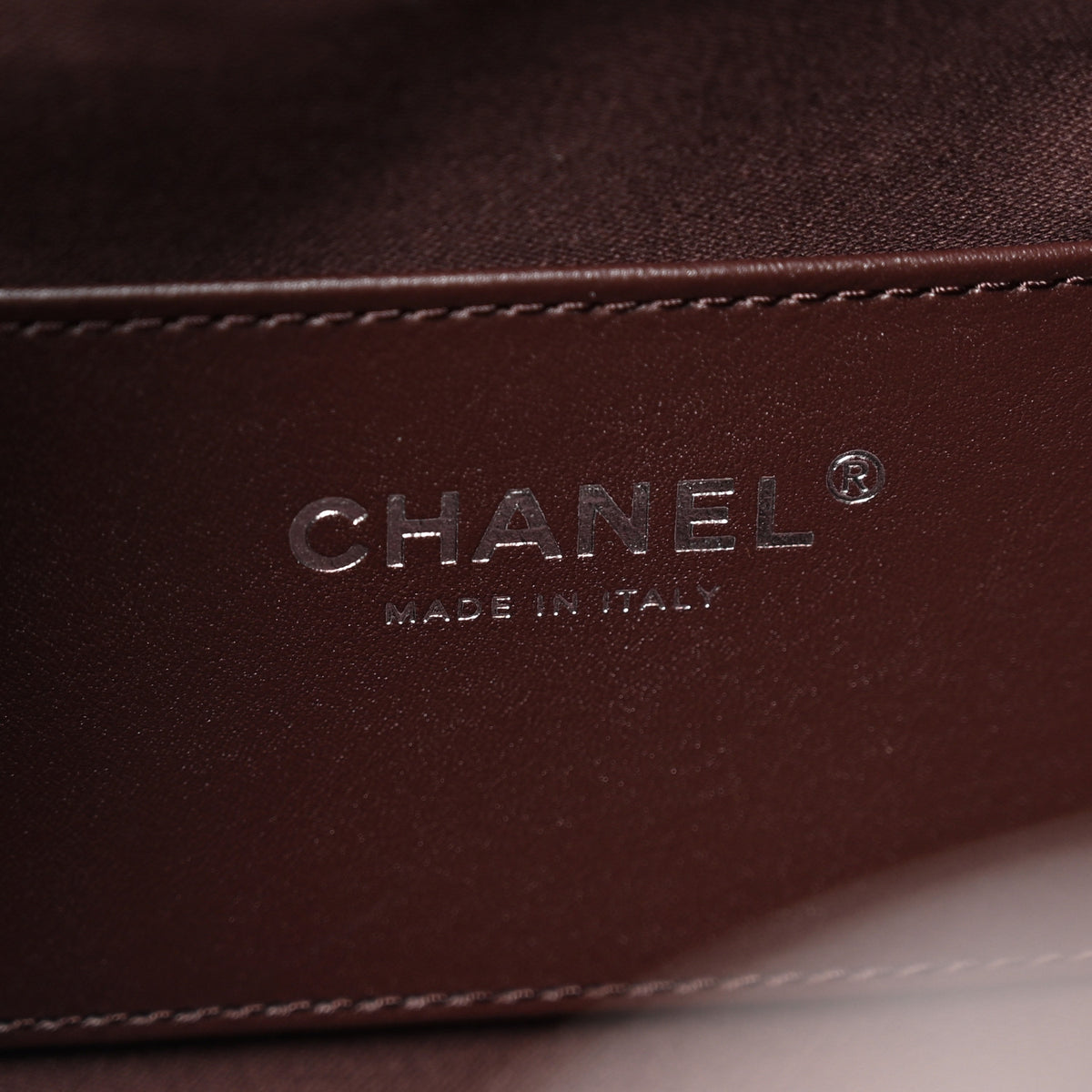 Chanel Shiny Crumpled Calfskin Quilted Small Chanel 25 Handbag Dark Brown 5 of 9