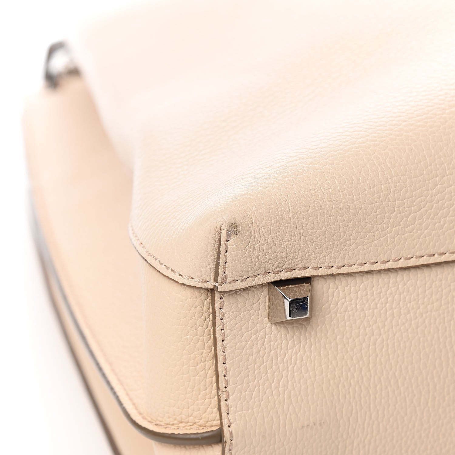 MCM Grained Calfskin Large Milla Hobo Natural 8 of 11