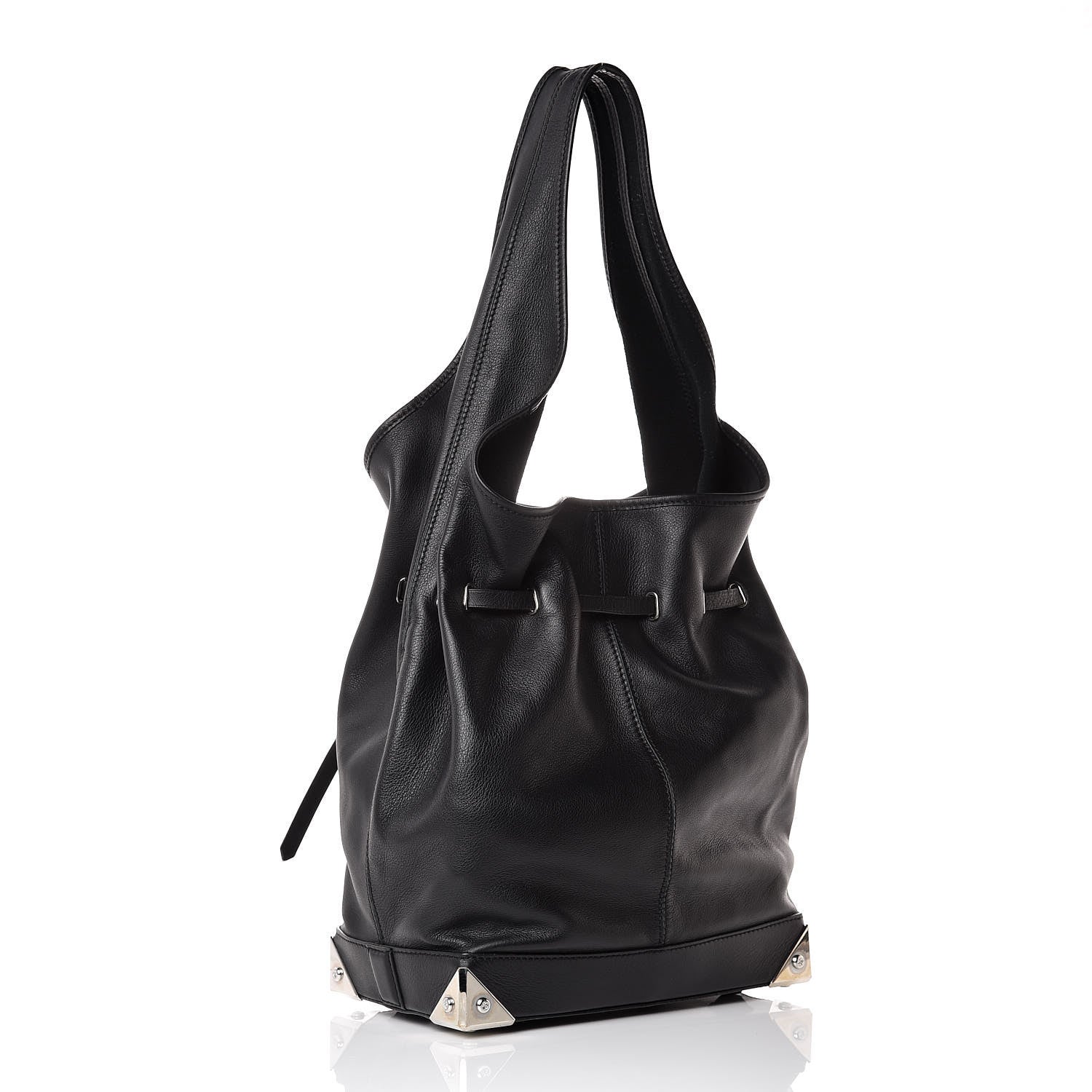 Alexander Wang Calfskin Robyn Drawstring Hobo Black 4 of 15
