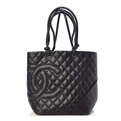 Chanel Calfskin Quilted Medium Cambon Tote Black 1 of 14