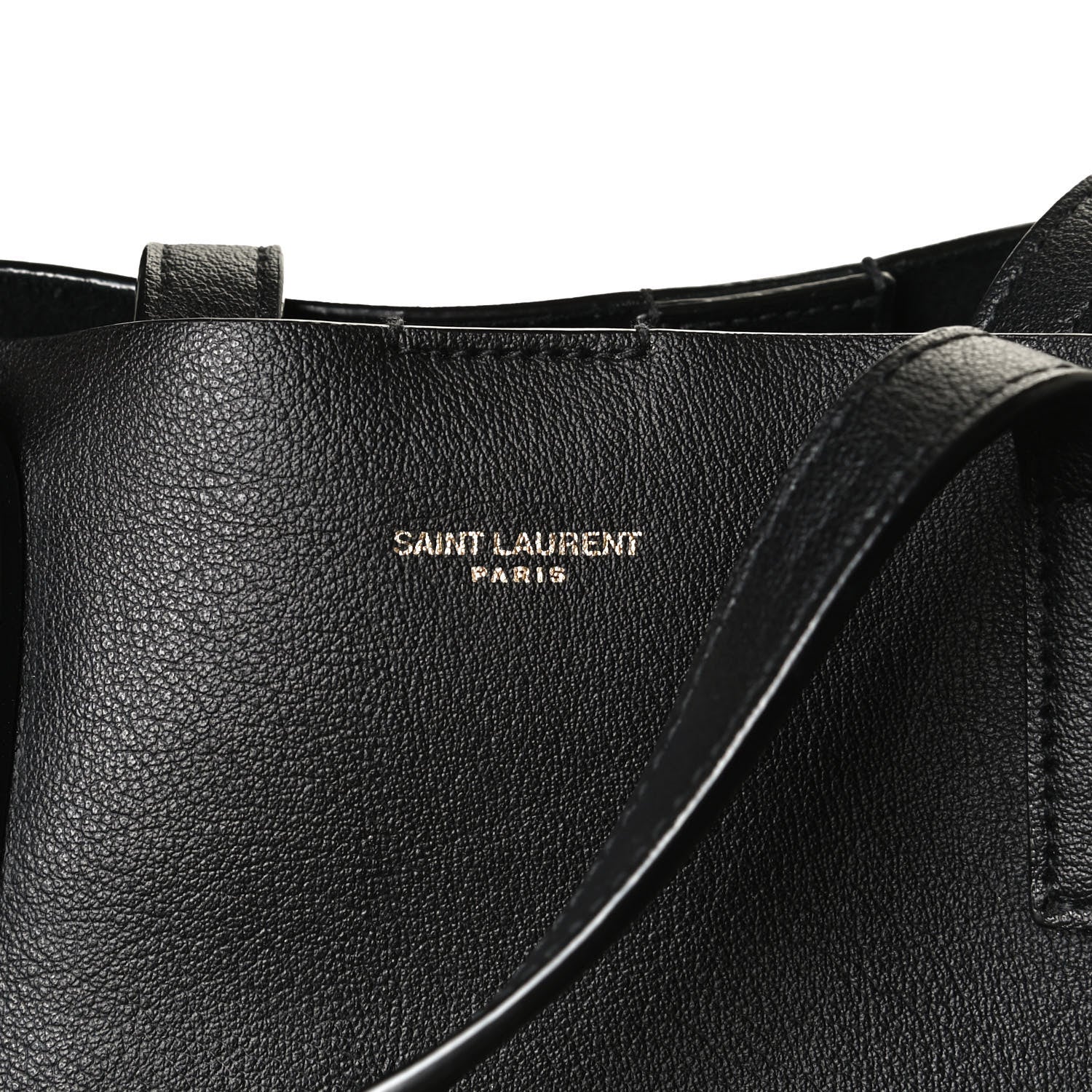 Saint Laurent Calfskin Toy Shopping Tote Black 8 of 15