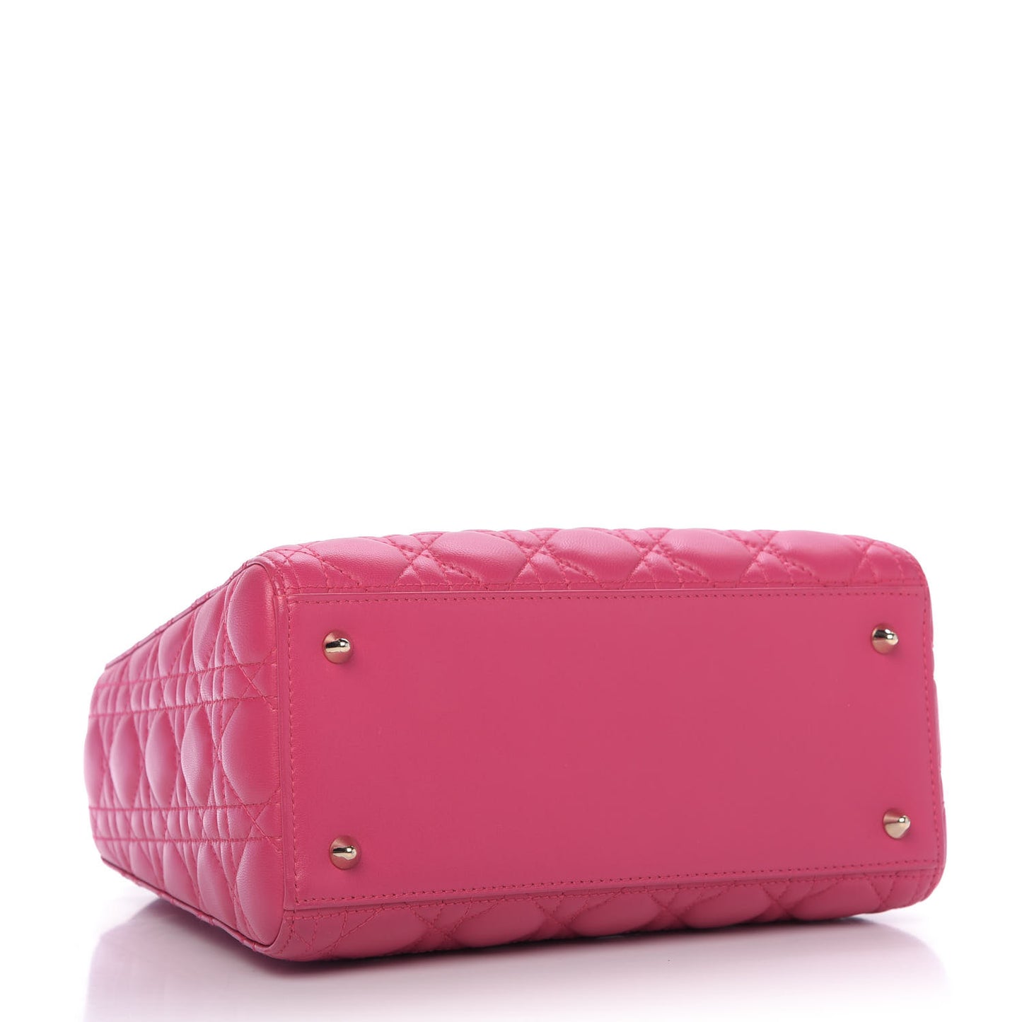 Lambskin Cannage Medium Lady Dior Pink