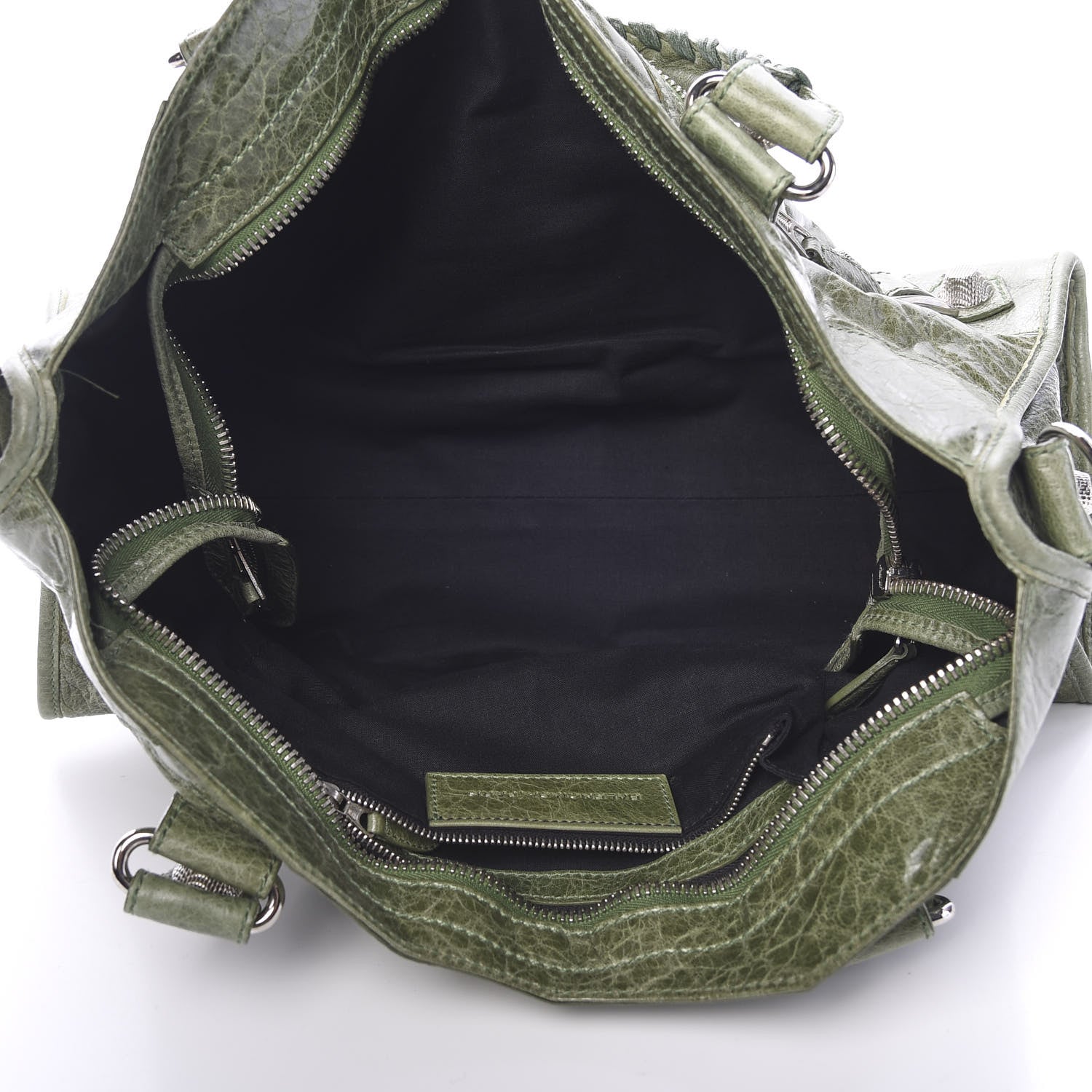 Balenciaga Agneau Giant 21 Silver Hardware Part Time Vert Militaire 4 of 9