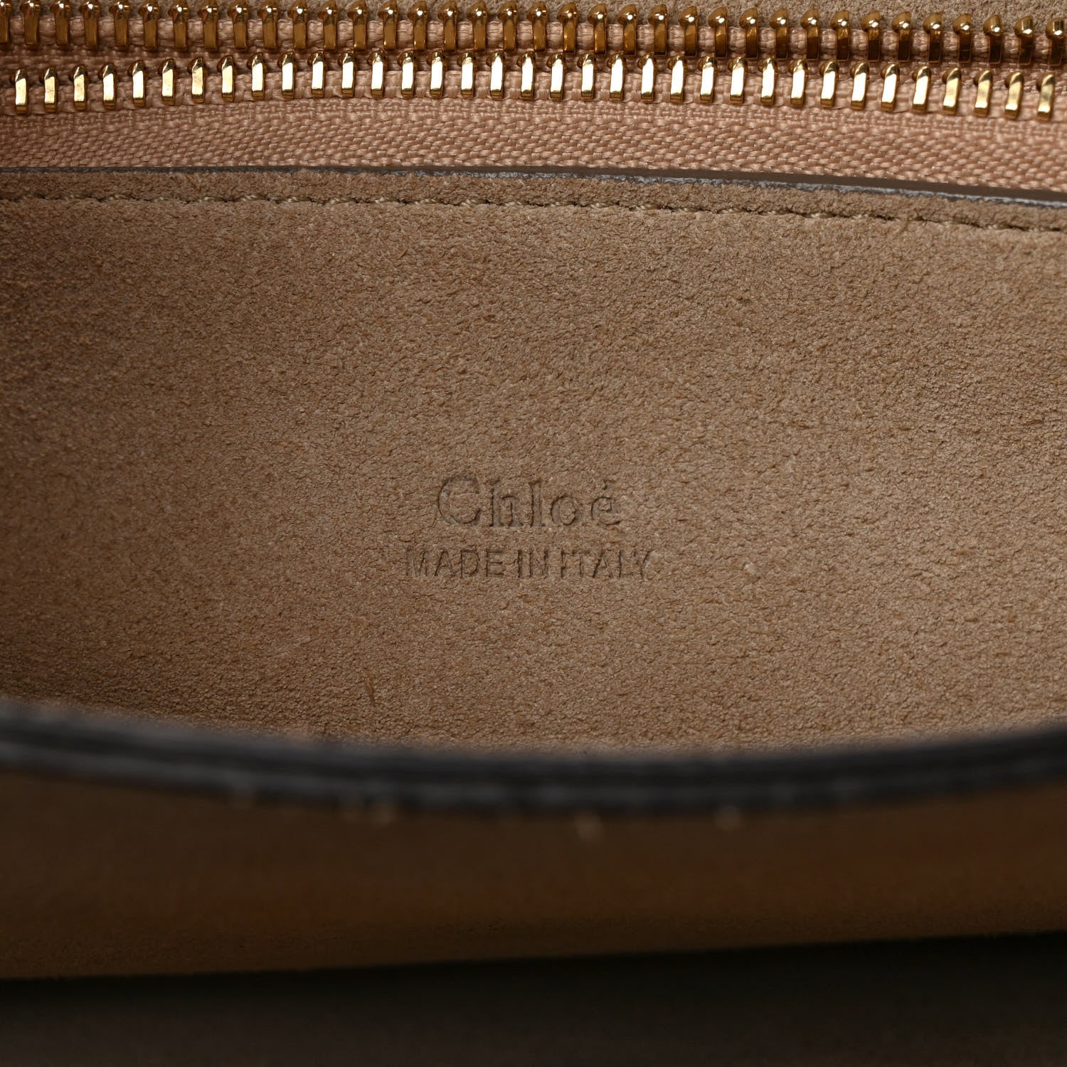 Chloe Calfskin Suede Medium Faye Shoulder Bag Sepia Red 6 of 9