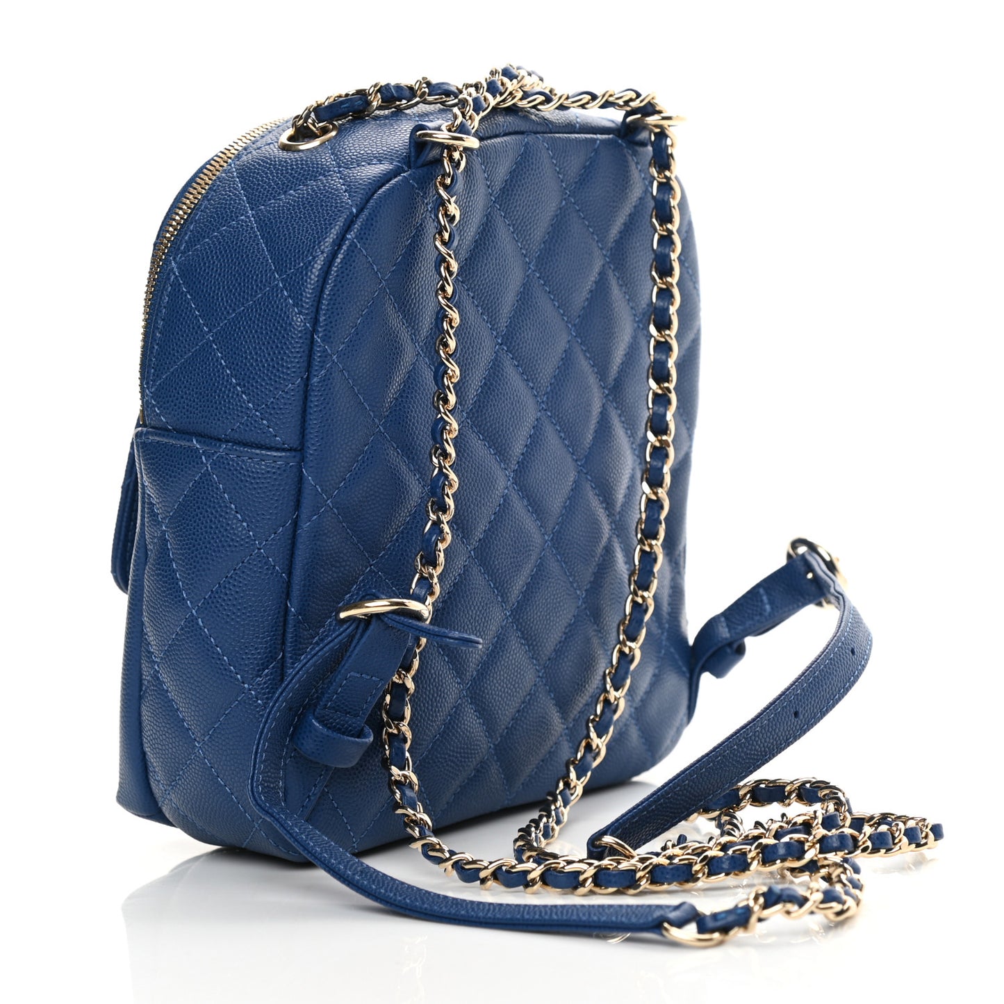 Caviar Quilted Small CC Day Backpack Blue