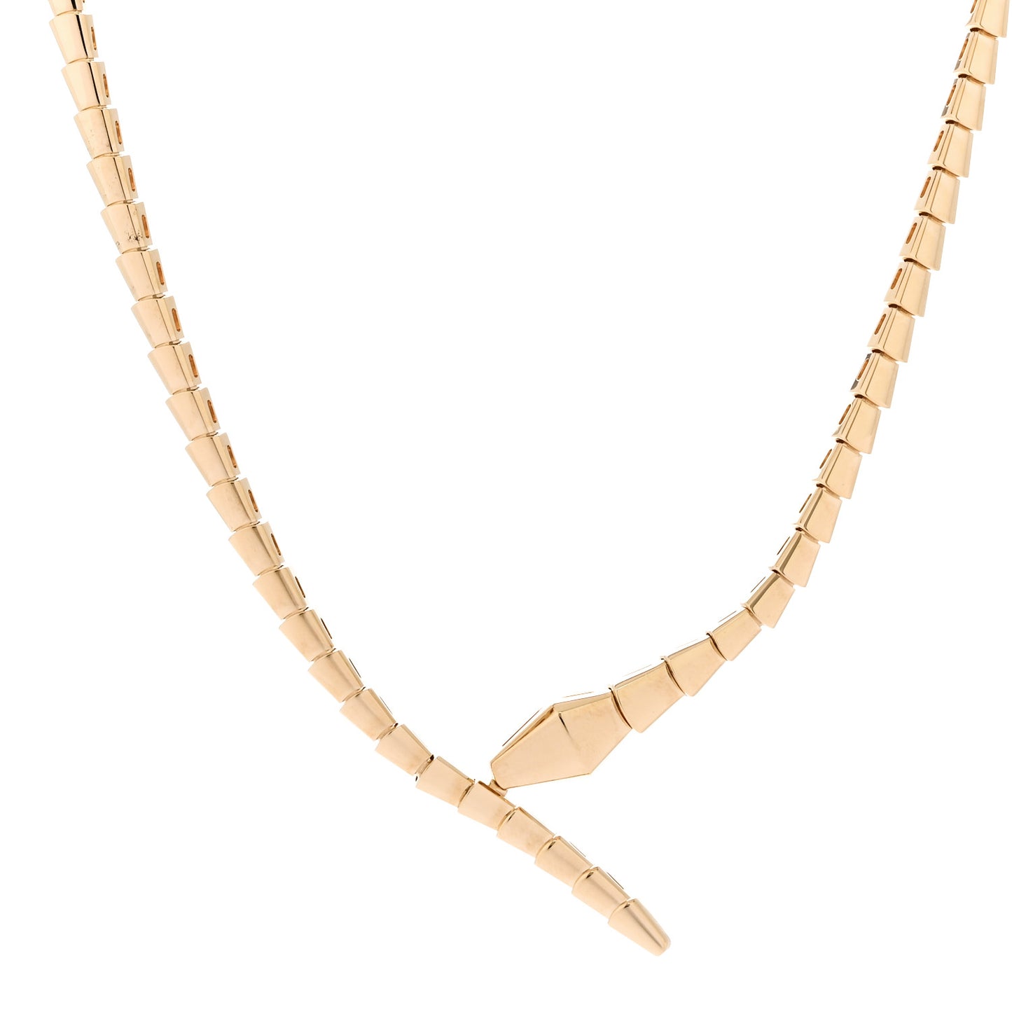 18K Yellow Gold Serpenti Viper Choker Necklace