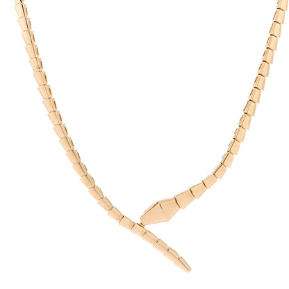 Bulgari 18K Yellow Gold Serpenti Viper Choker Necklace 1 of 6