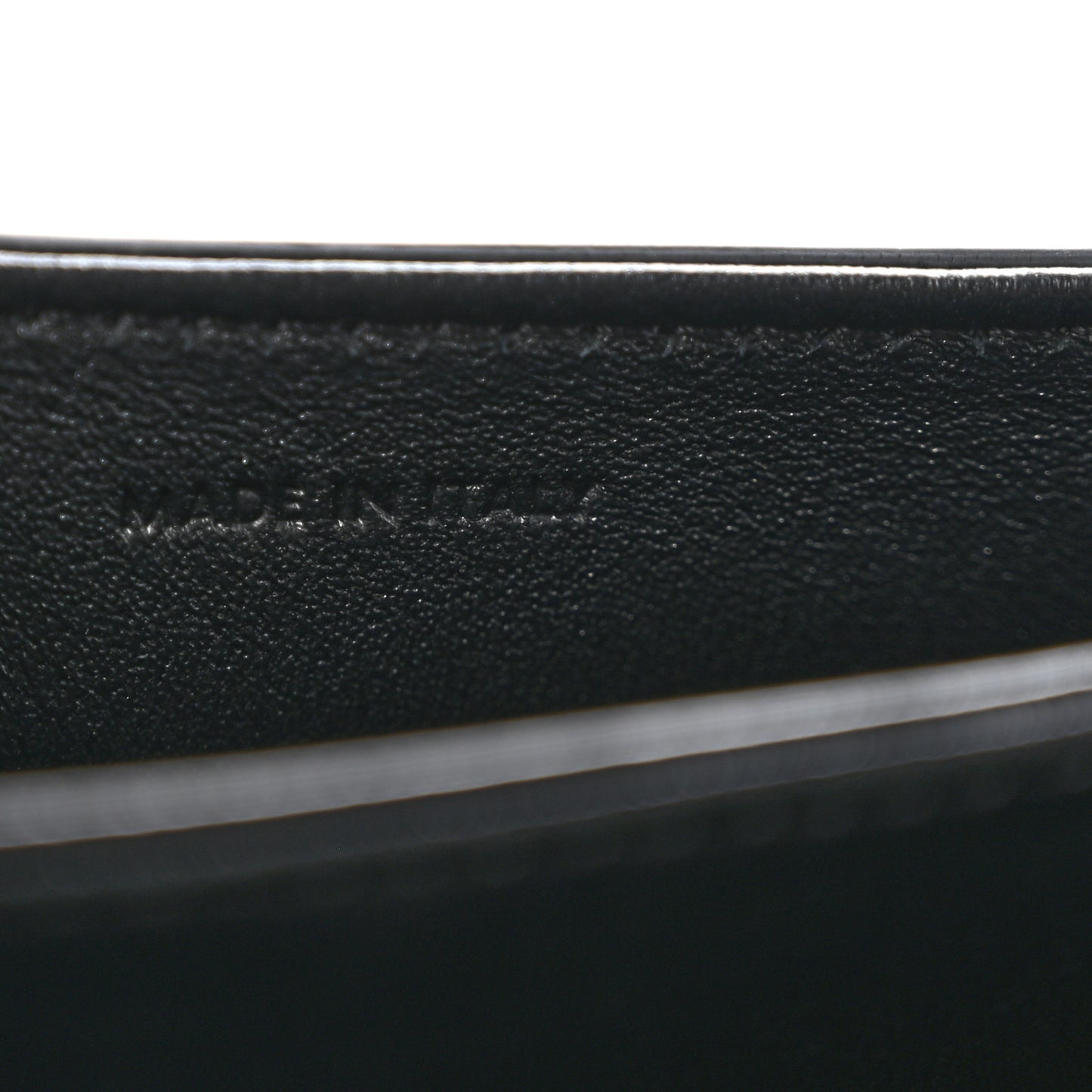 Shiny Calfskin Triomphe Mini Besace Clea Black