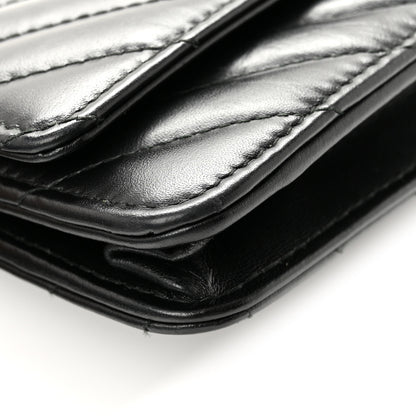 Chanel Aged Calfskin Chevron Quilted Reissue Wallet On Chain WOC So Black 13 of 14