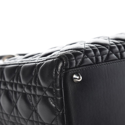 Christian Dior Lambskin Cannage Large Lady Dior Black 12 of 16
