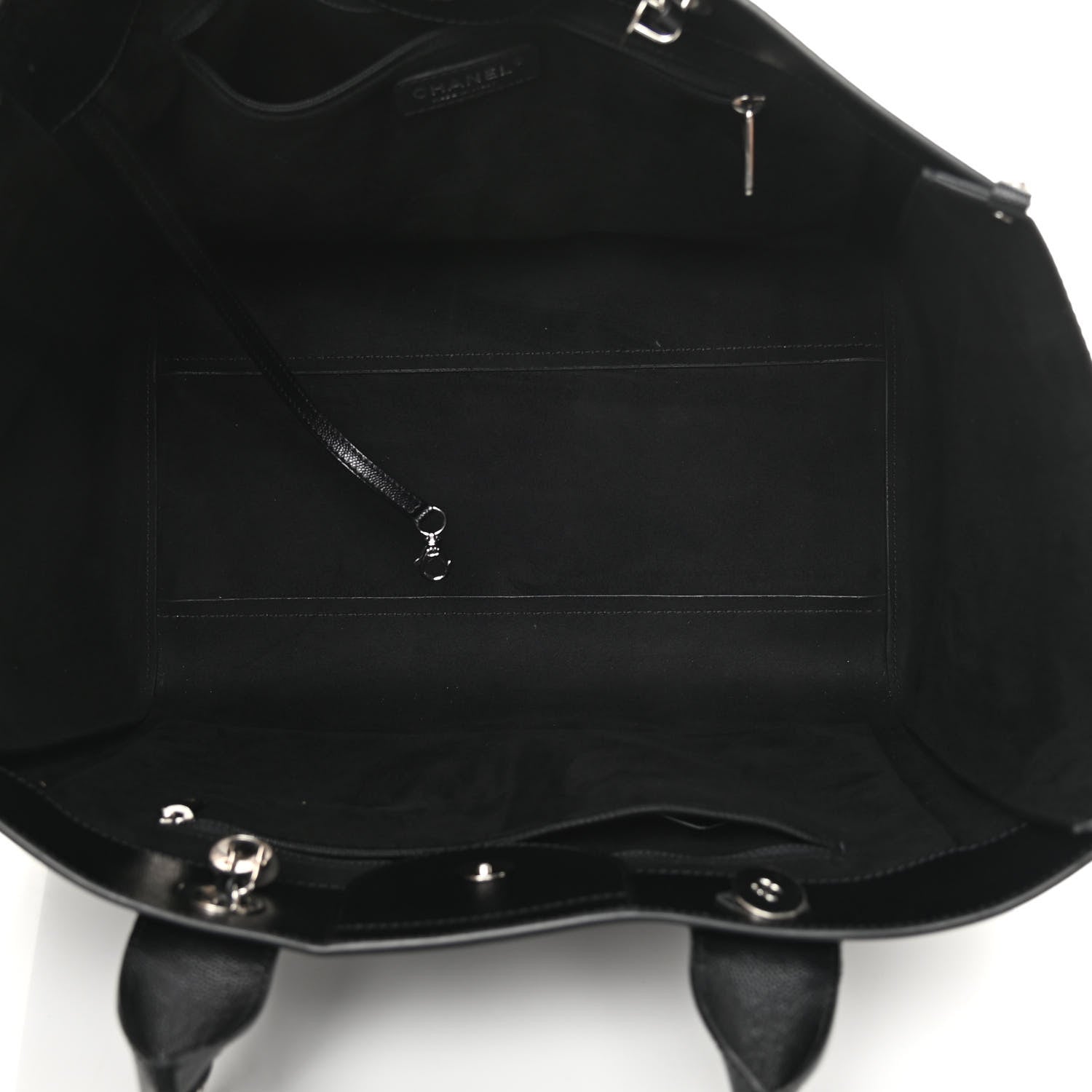 Chanel Caviar Medium Studded Deauville Tote Black 5 of 15