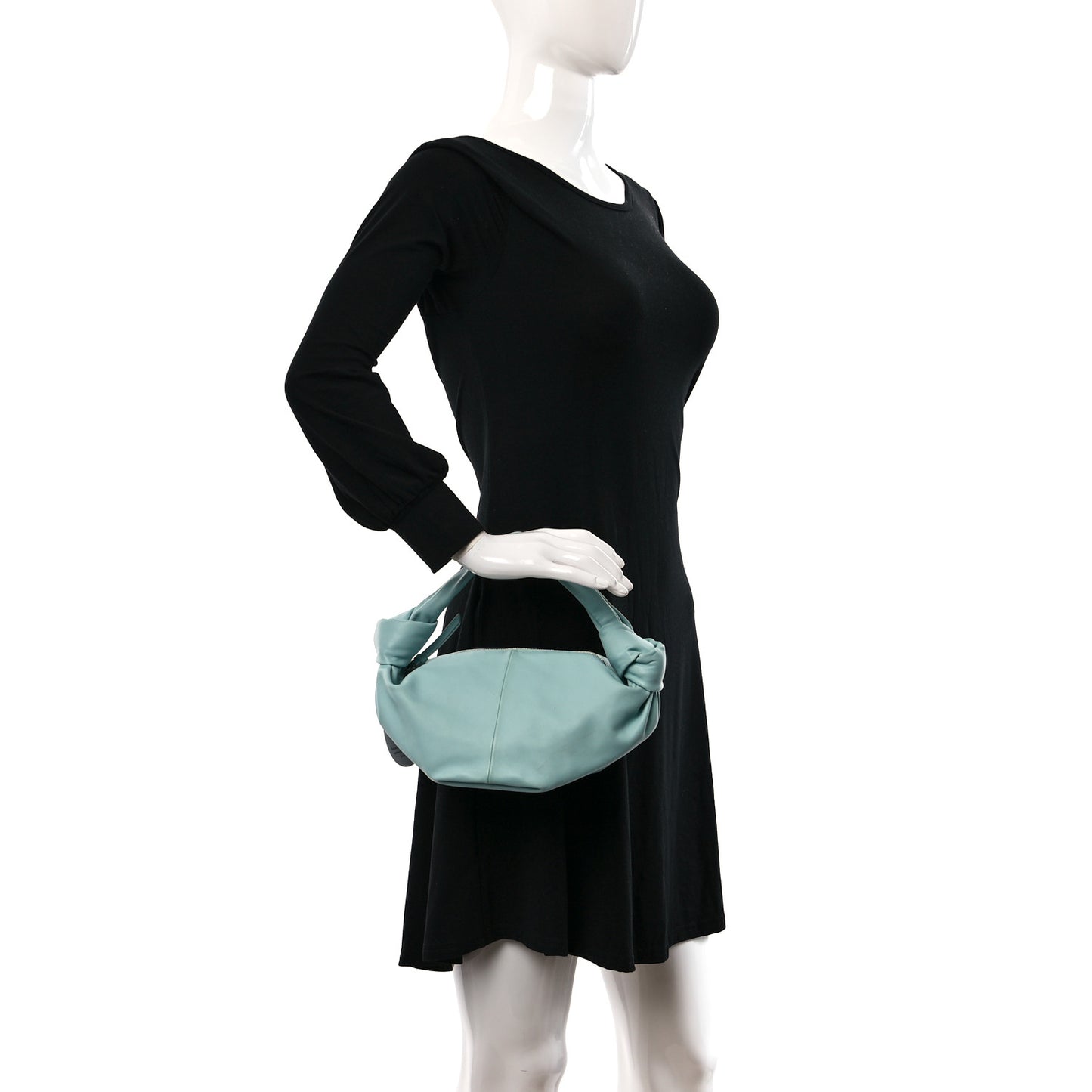 Nappa Mini Double Knot Bag Blue