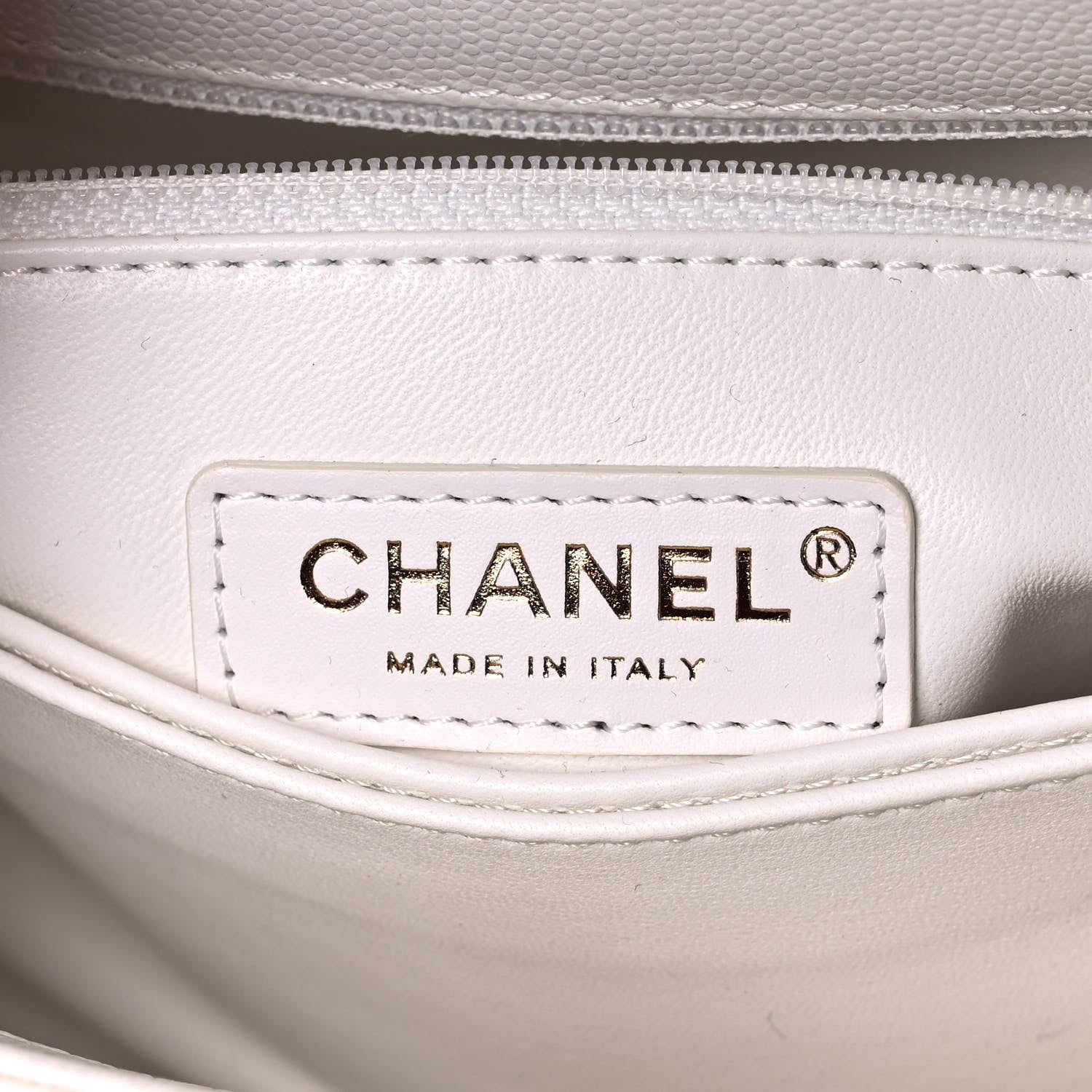 Chanel Caviar Quilted Mini Coco Handle Flap White 6 of 14