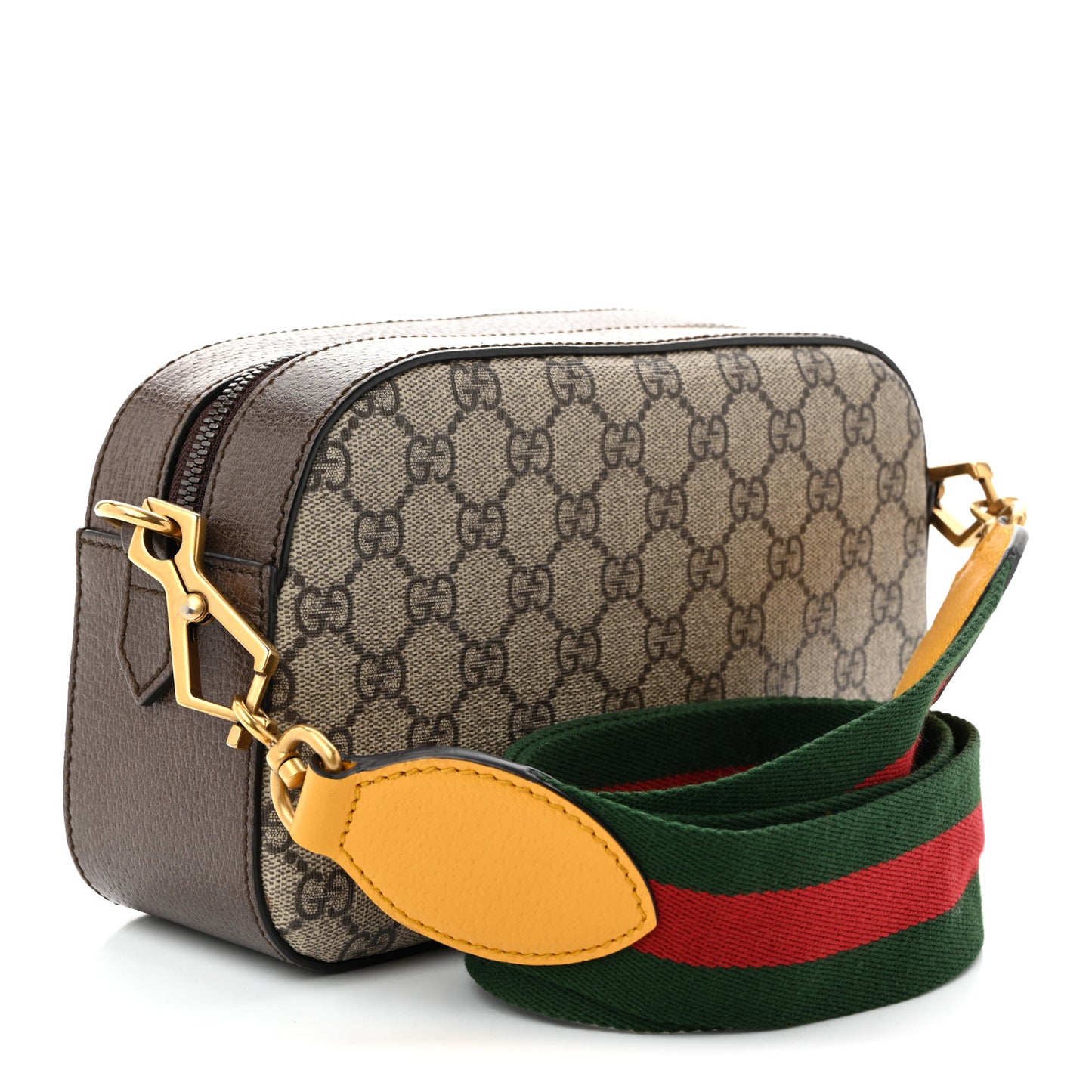 GG Supreme Monogram Web Neo Vintage Shoulder Bag Beige New Acero Crop
