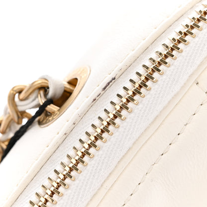 Chanel Lambskin Quilted Diamond Clutch With Chain White 12 of 12