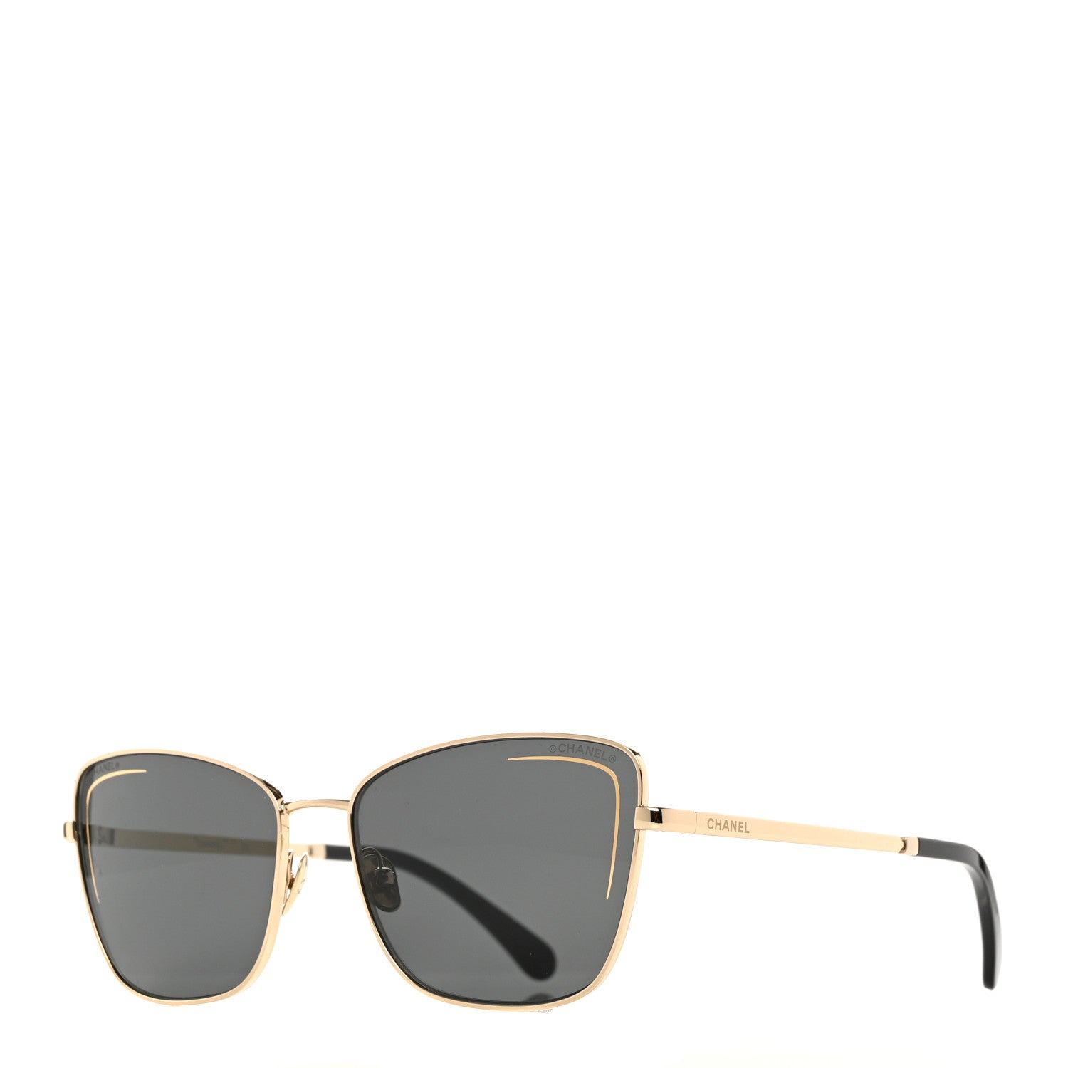 Chanel Cat Eye Sunglasses 71412 Gold 1 of 8