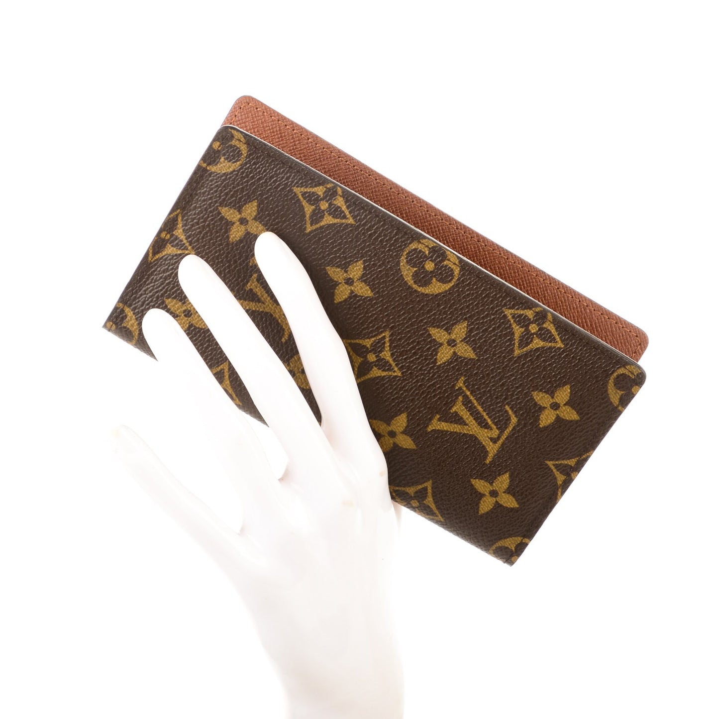Monogram Checkbook Holder Wallet