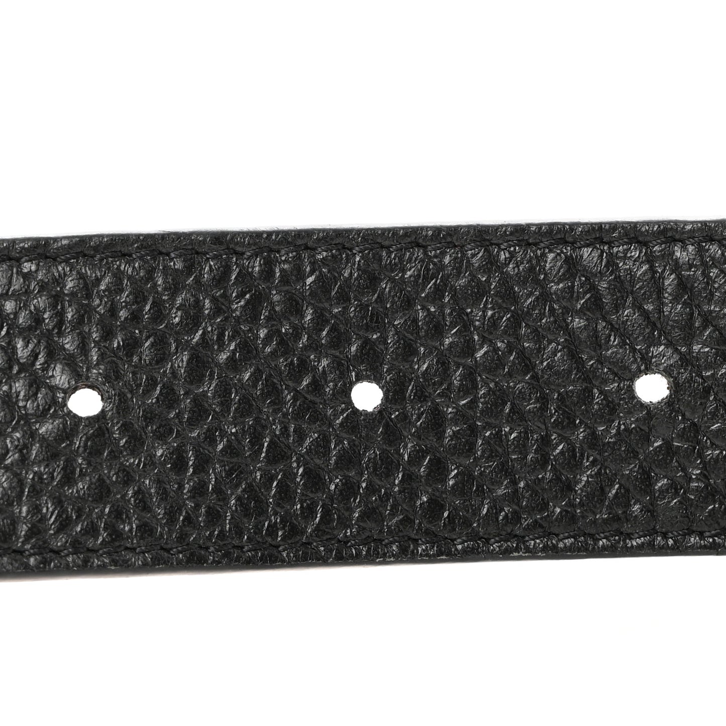 Taurillon Calfskin 30mm LV Initiales Reversible Belt 75 30 Black