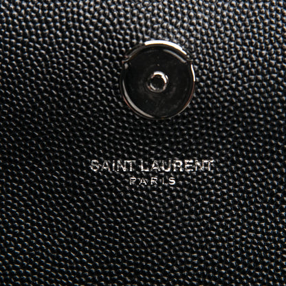 Saint Laurent Grain De Poudre Small Monogram Kate Satchel Black 6 of 7
