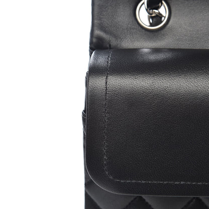 Chanel Lambskin Quilted Medium Double Flap Black 9 of 15