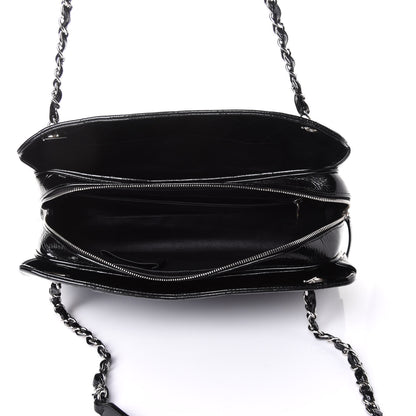 Chanel Patent Quilted Tote Black 4 of 8