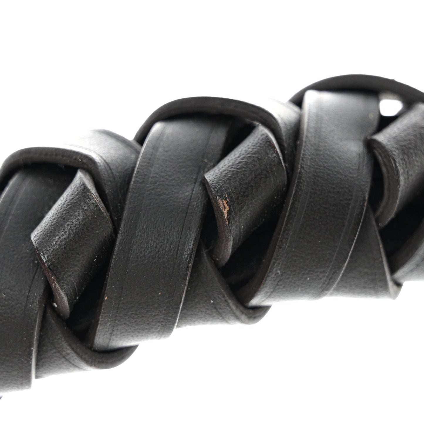 Calfskin Braided Muria Mini Strap Chocolate