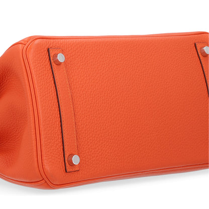 Hermes Taurillon Clemence Birkin 30 Feu 9 of 11
