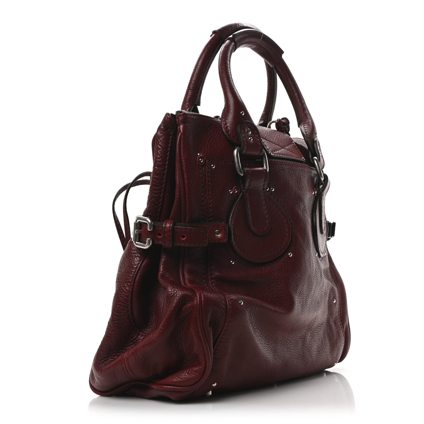 Calfskin Paddington Tote Red