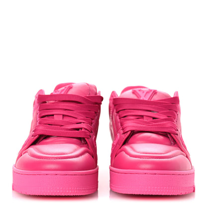 Louis Vuitton Calfskin Womens LV Trainer Sneakers 37 Hot Pink 3 of 11