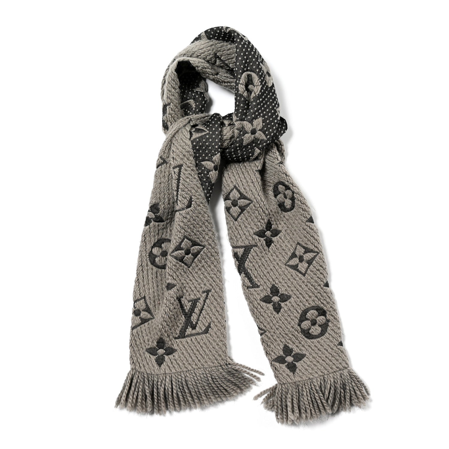Louis Vuitton Wool Silk Logomania Scarf Verone 1 of 3