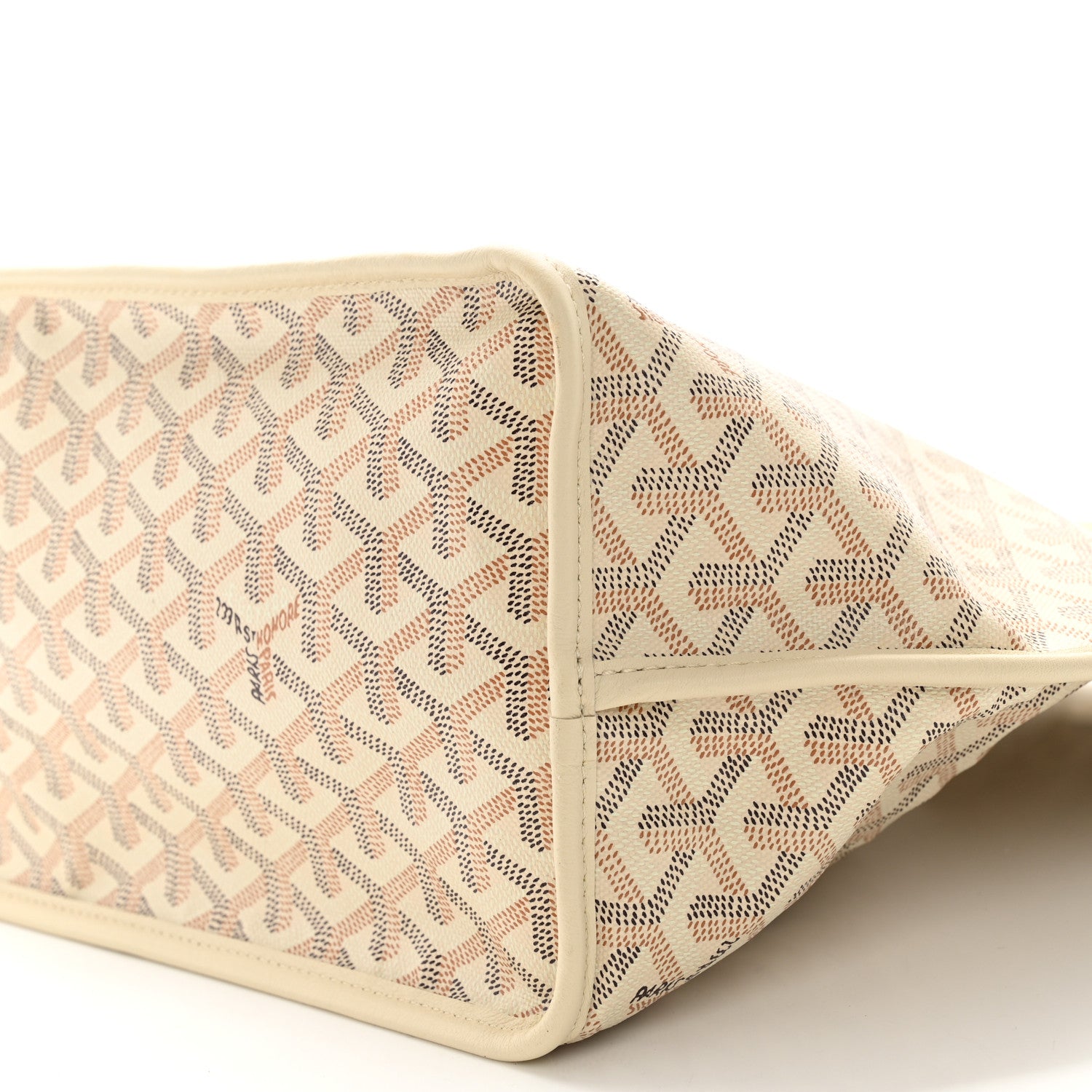 Goyard Goyardine Embroidered Seahorse Reversible Anjou PM Sand 17 of 19