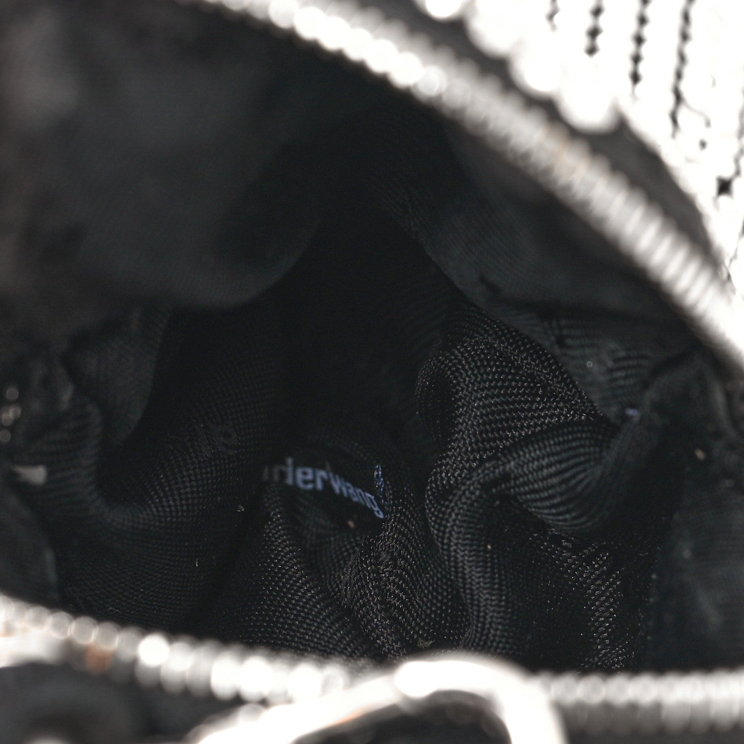 Alexander Wang Crystal Mesh Beiress Wristlet White 5 of 9