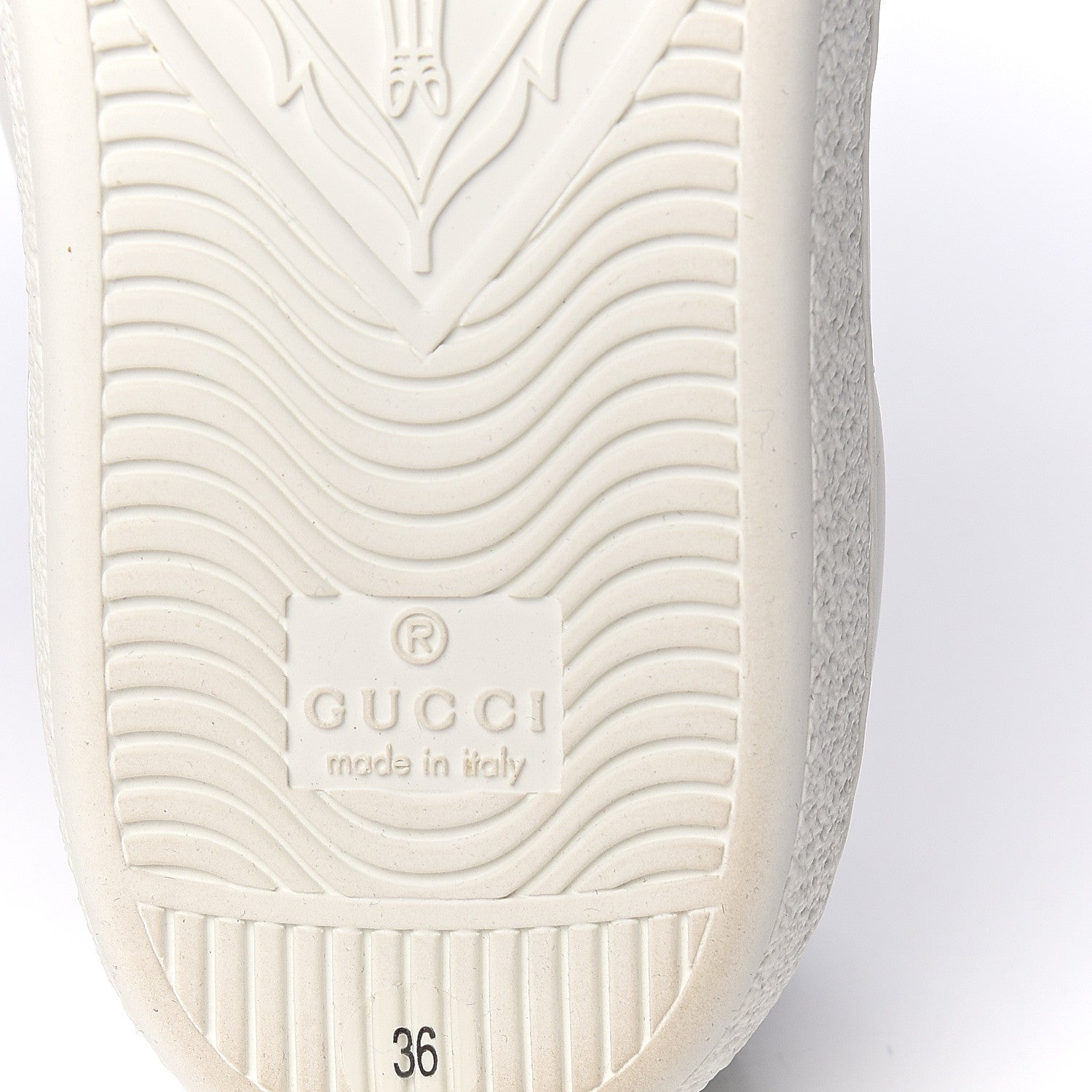Gucci Calfskin Crocodile Web Womens Ace Sneakers 36 White Green 6 of 9