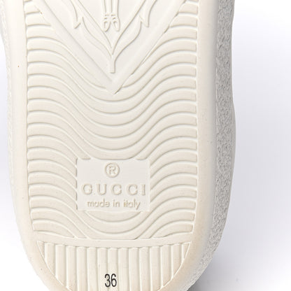 Gucci Calfskin Crocodile Web Womens Ace Sneakers 36 White Green 6 of 9