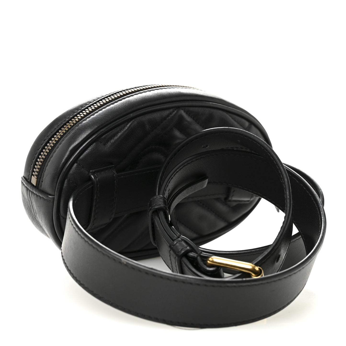 Calfskin Matelasse GG Marmont Belt Bag 95 38 Black