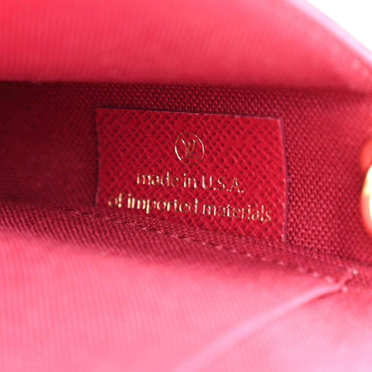 Monogram Pochette Felicie Chain Wallet Fuchsia