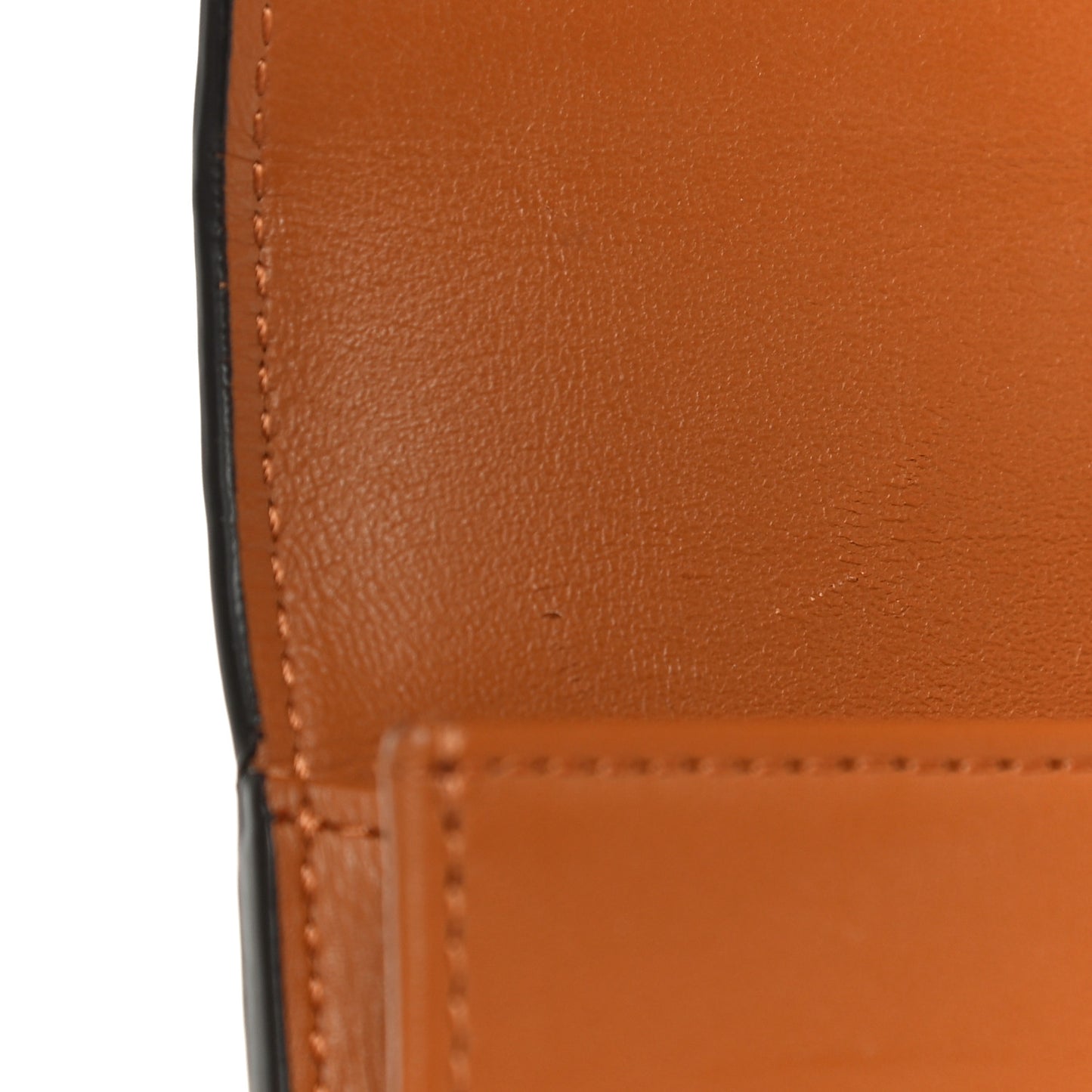 Visetos Large Trifold Flap Wallet Cognac