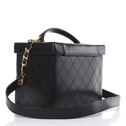 Chanel Calfskin Stitch Vanity Case Black 3 of 22