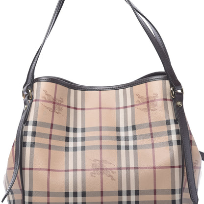 Burberry Haymarket Check Small Canterbury Tote Chocolate 10 of 12