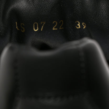 Christian Dior Calfskin Suede Logo Sneakers 39 Black 7 of 8