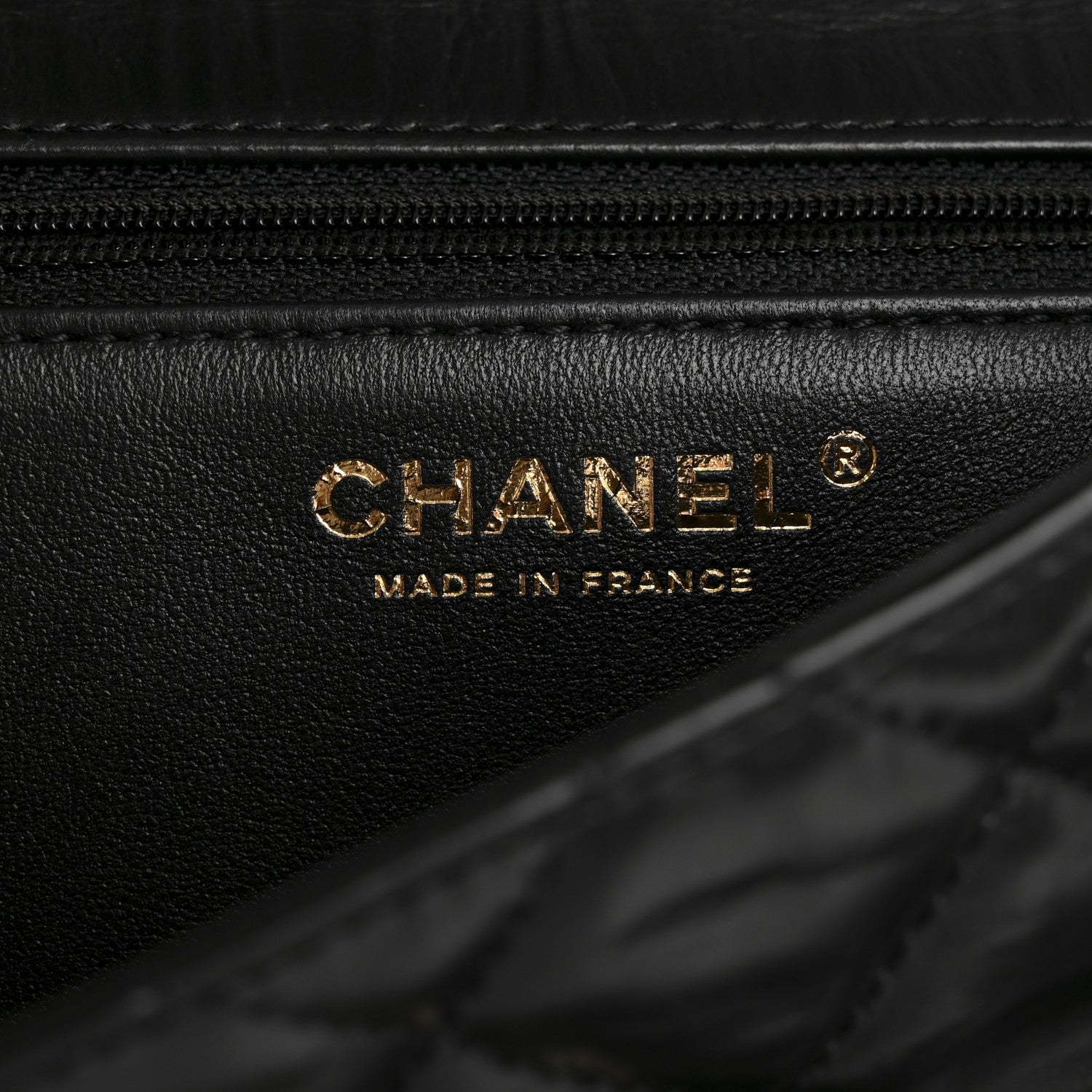 Chanel Crumpled Calfskin Quilted Clutch Black 6 of 8