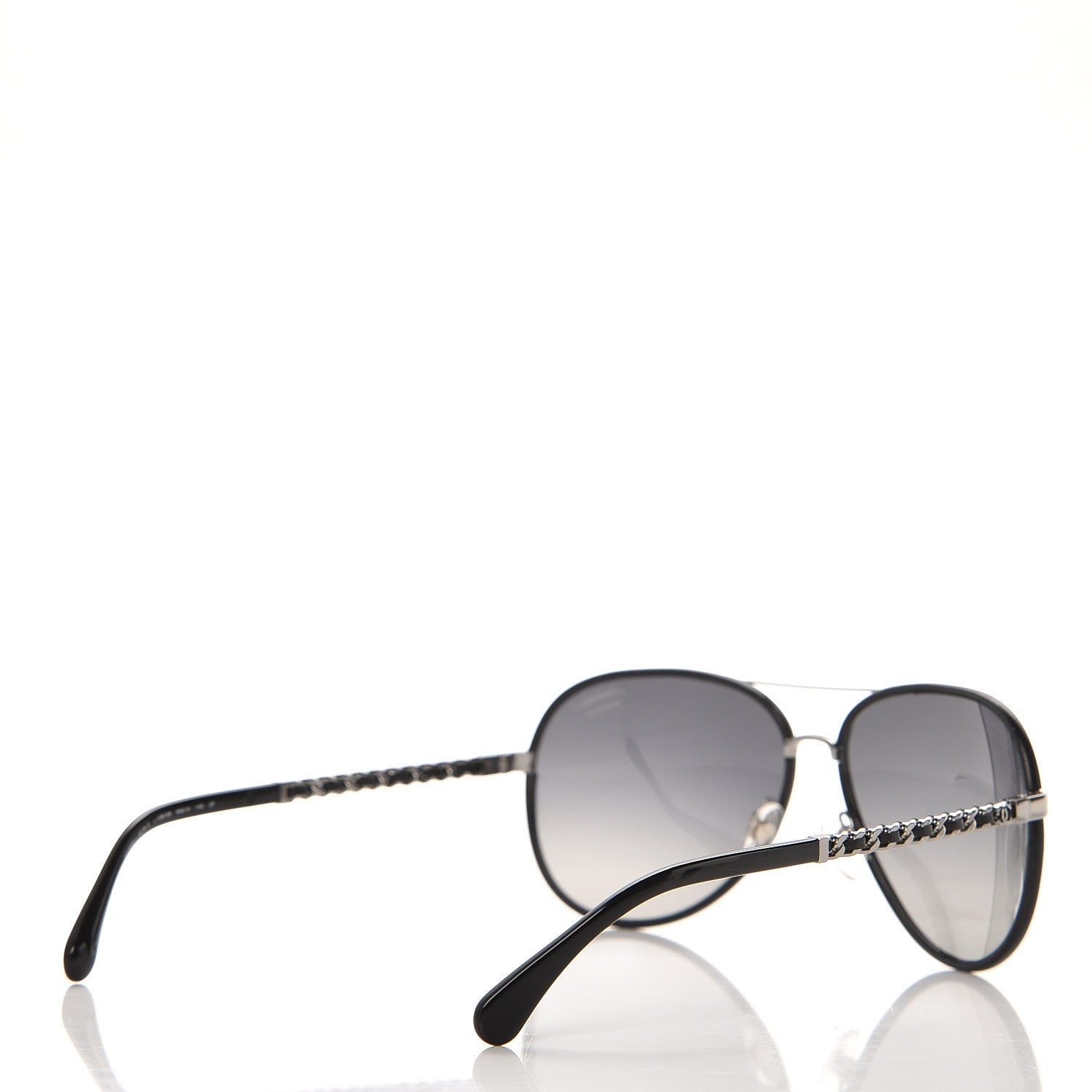 Chanel Pilot Winter Sunglasses 4219-Q Black 4 of 9