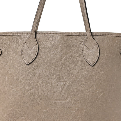 Louis Vuitton Empreinte Monogram Giant Neverfull MM Tourterelle 8 of 10