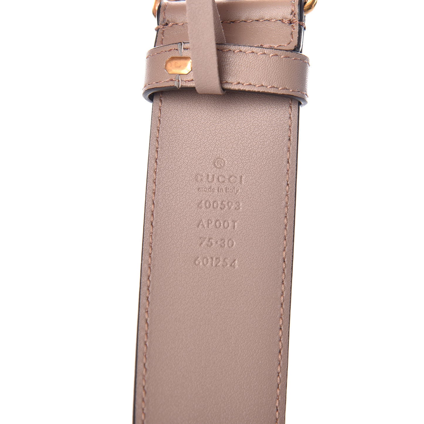 Calfskin Double G 40mm Belt 75 30 Porcelain Rose