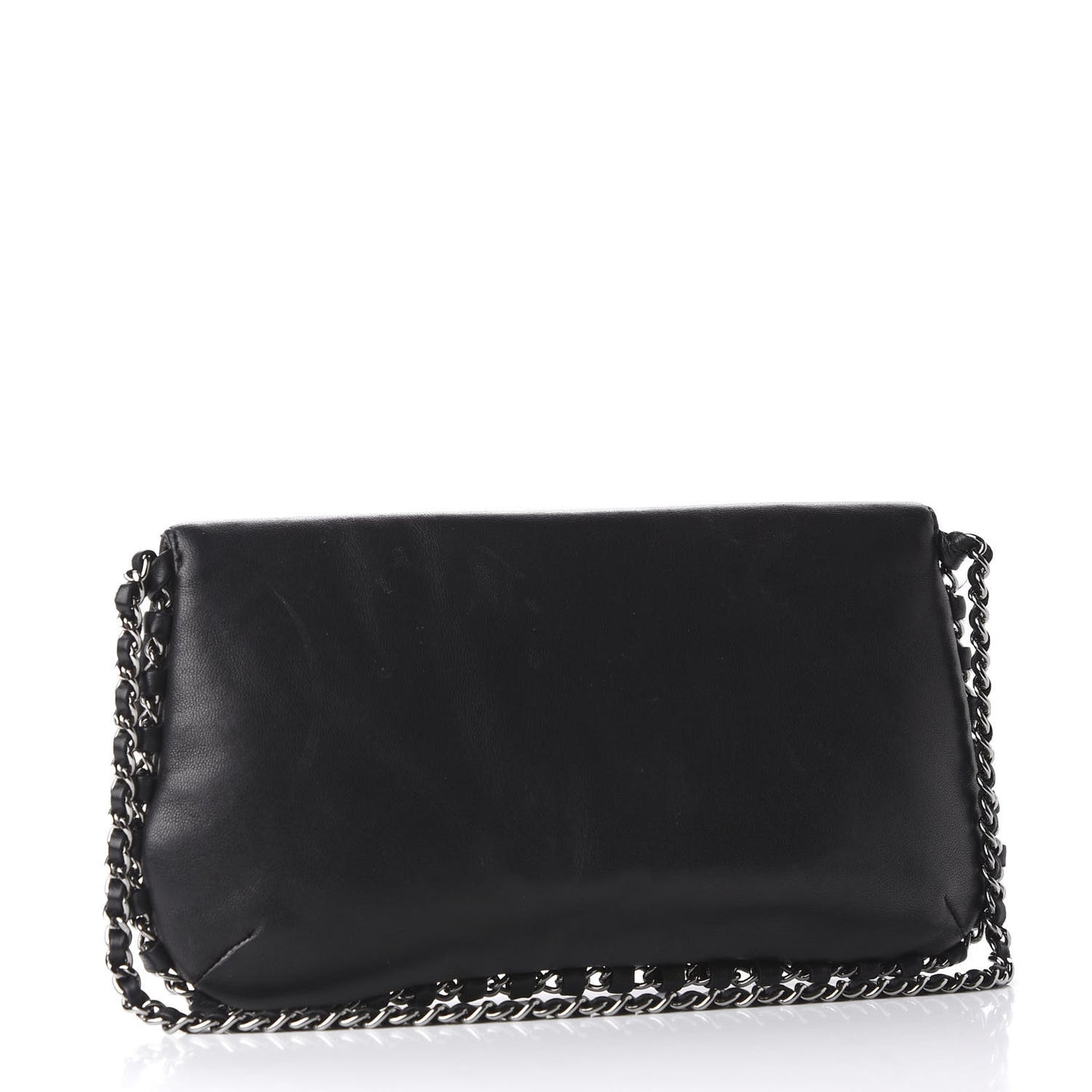 Lambskin Chain Flap Black