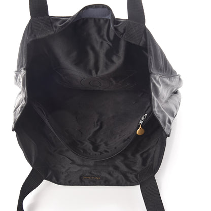Chanel Satin Shopping Tote Black 5 of 10