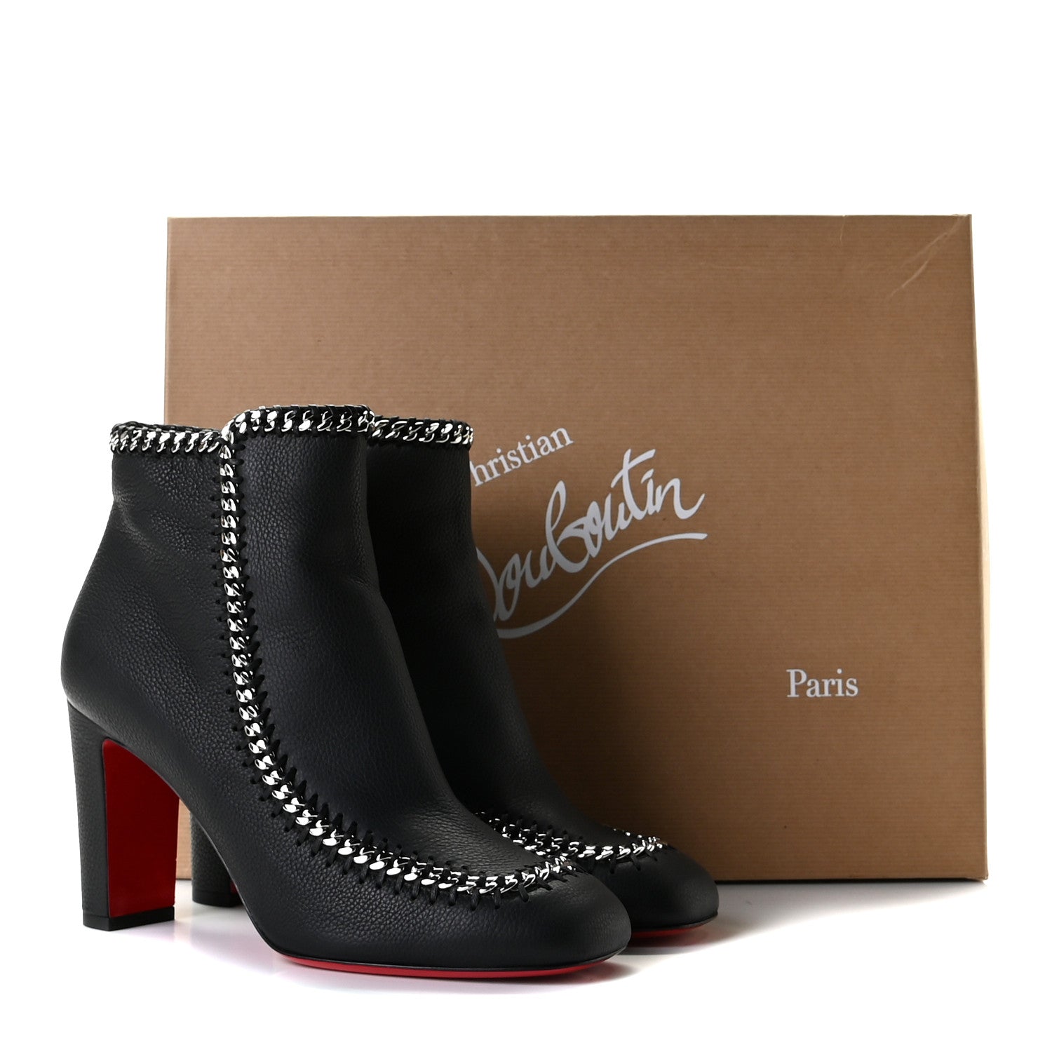 Christian Louboutin Calf Morphee Catenabontina 85 Booties 39.5 Black 9 of 9