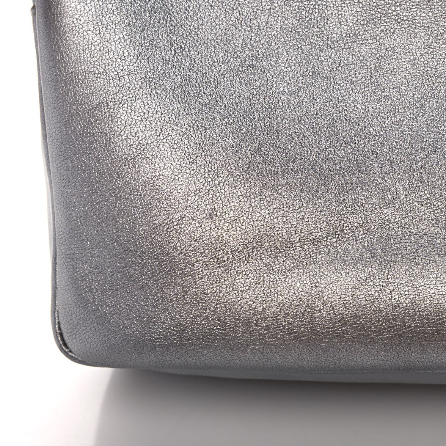 Saint Laurent Metallic Calfskin Monogram Small Lou Camera Bag Silver 14 of 14