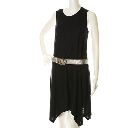 Gucci Guccissima Interlocking G Belt 85 34 Silver 2 of 5