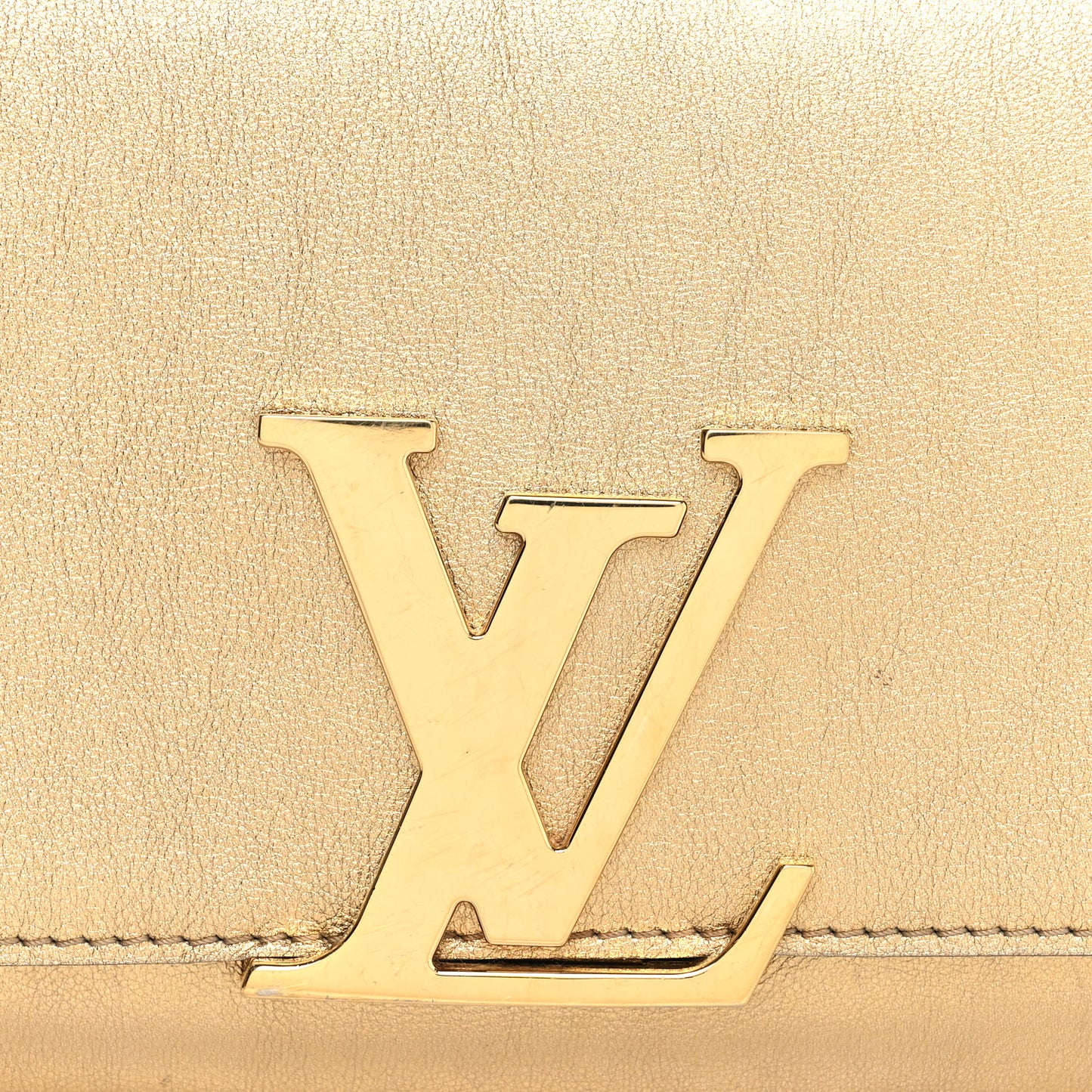 Calfskin Neo Sobe Louise EW Clutch Gold
